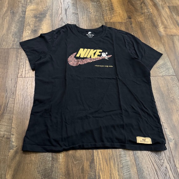 Nike Other - Nike Sportswear Standard Issue Coffee Bean Daily Routine T-Shirt Black DX1075 XL